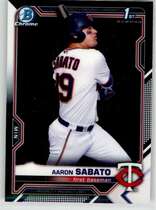 2021 Bowman Chrome Prospects #BCP-125 Aaron Sabato