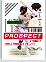2024 Panini Prospect Edition Prospect Ticket #139 Orlando Martinez