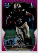 2022 Bowman Chrome University Pink Refractor #8 Remahn Davis