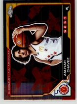 2025 Topps Chrome McDonalds All American #66 Aaliyah Chavez