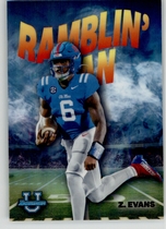 2022 Bowman Chrome University Ramblin Man #RM-3 Zach Evans