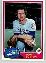 1981 Topps Base Set #605 Don Sutton