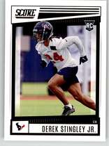 2022 Score Base Set #324 Derek Stingley Jr.