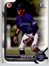 2022 Bowman Draft #BD-136 Ryan Ritter