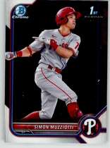 2022 Bowman Chrome Prospects #BCP-40 Simon Muzziotti