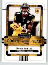 2022 Panini Contenders Rookie of the Year Contenders #18 George Pickens