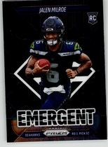 2025 Panini Prizm Emergent #4 Jalen Milroe