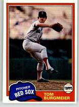 1981 Topps Base Set #320 Tom Burgmeier