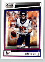 2022 Score Base Set #3 Davis Mills