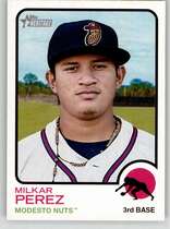 2022 Topps Heritage Minor League #86 Milkar Perez