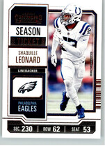 2023 Panini Contenders (Retail) #45 Shaquille Leonard