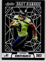2024 Panini Absolute Draft Diamonds #12 Kenneth Walker Iii