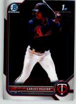 2022 Bowman Chrome Prospects #BCP-1 Carlos Aguiar
