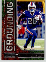 2022 Panini Playbook Grounding #G-24 James Cook