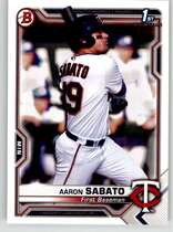 2021 Bowman Prospects #BP-125 Aaron Sabato