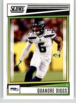2022 Score Base Set #177 Quandre Diggs