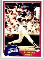 1981 Topps Base Set #225 Ruppert Jones