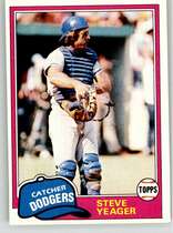 1981 Topps Base Set #318 Steve Yeager