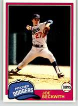 1981 Topps Base Set #231 Joe Beckwith