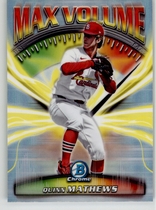2025 Bowman Chrome Max Volume #MV-10 Quinn Mathews