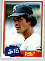1981 Topps Base Set #275 Dwight Evans