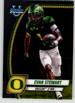 2024 Bowman Chrome University #75 Evan Stewart