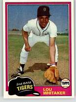 1981 Topps Base Set #234 Lou Whitaker