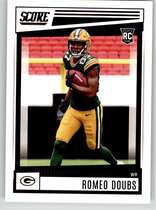 2022 Score Base Set #389 Romeo Doubs