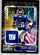 2021 Panini Playbook Zoning Commission #18 Saquon Barkley