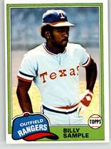 1981 Topps Base Set #283 Billy Sample