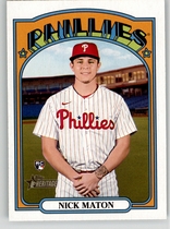 2021 Topps Heritage High Number #602 Nick Maton