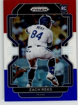 2022 Panini Prizm Red White & Blue Prizm #116 Zach Reks