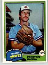 1981 Topps Base Set #594 Preston Hanna