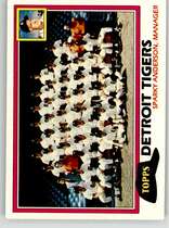 1981 Topps Base Set #666 Tigers Team
