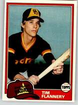 1981 Topps Base Set #579 Tim Flannery