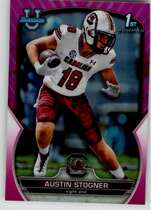 2022 Bowman Chrome University Pink Refractor #84 Austin Stogner