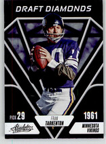 2023 Panini Absolute Draft Diamonds #DD-17 Fran Tarkenton