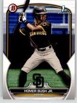 2023 Bowman Draft #BD-124 Homer Bush Jr.