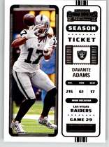 2022 Panini Contenders #67 Davante Adams
