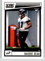 2022 Score Base Set #351 Nakobe Dean