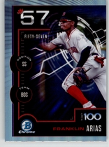 2025 Bowman Chrome Bowman Scouts Top 100 #BTP-57 Franklin Arias