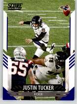 2021 Score Base Set #95 Justin Tucker