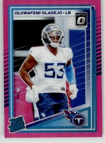 2025 Donruss Optic Rated Rookie Preview Pink #384 Oluwafemi Oladejo