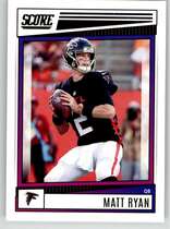 2022 Score Base Set #40 Matt Ryan