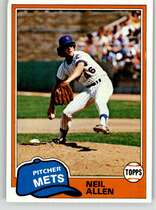1981 Topps Base Set #322 Neil Allen