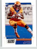 2019 Score Base Set #423 Alexander Mattison