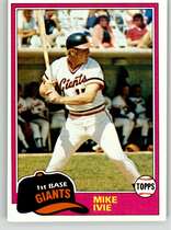 1981 Topps Base Set #236 Mike Ivie