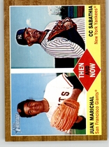 2011 Topps Heritage Then and Now #TN-8 CC Sabathia|Juan Marichal
