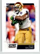 2019 Score Base Set #342 Dexter Williams