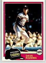 1981 Topps Base Set #614 Dave Rozema